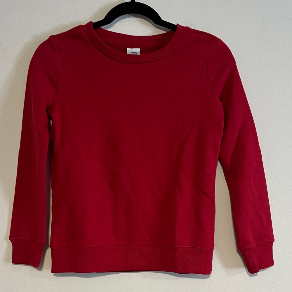 Amazon Basics Red Crewneck Sweatshirt